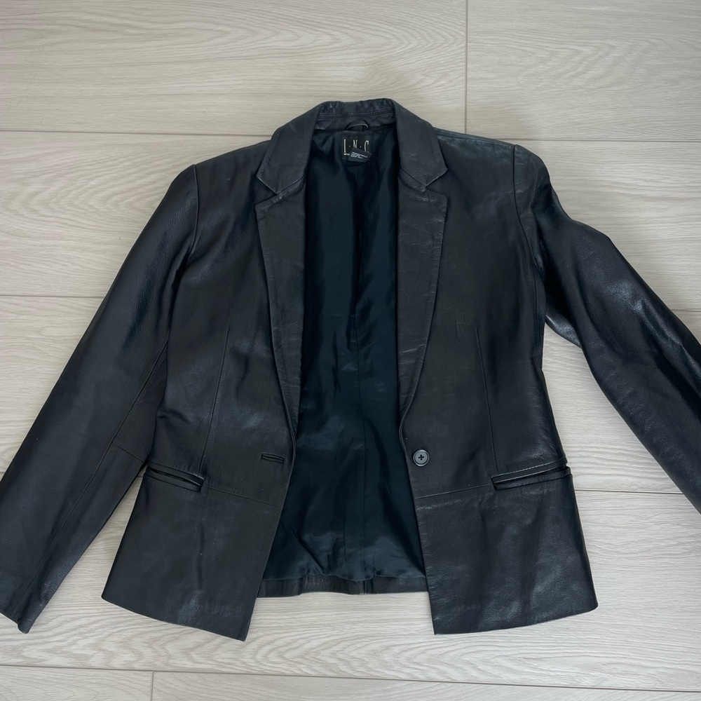 Vintage Black Leather Women's Jacket